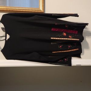 Medium Cotton (exclusive of decoration) long sleeve embroidered shirt